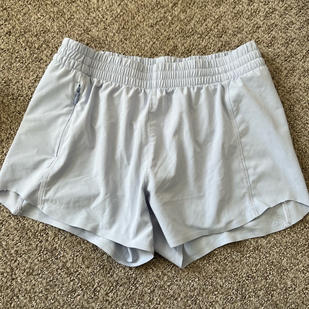 Athleta Girl Heart the Hustle lilac shorts